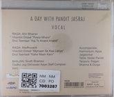 Pandit Jasraj - A Day with Pandit Jasraj (CD)
